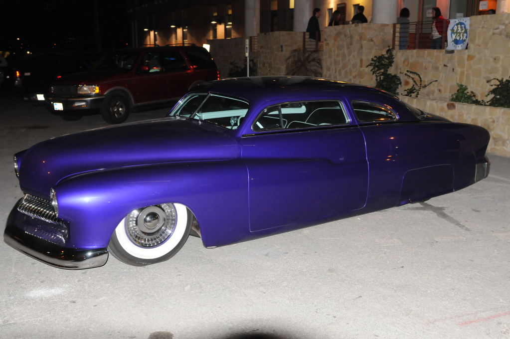 Hotrod Mercury owned by rock star Charlie Sexton outside the Austin Music H