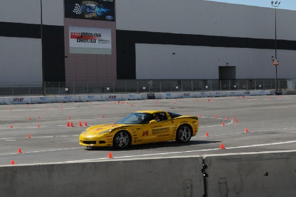 Bob Bondurant instructors take SEMA participants around SEMA MotorTrend Pro