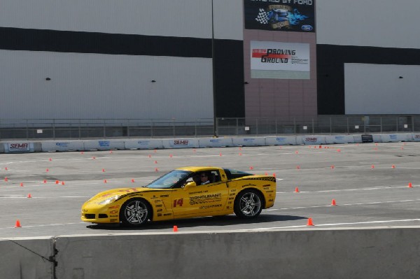 Bob Bondurant instructors take SEMA participants around SEMA MotorTrend Pro