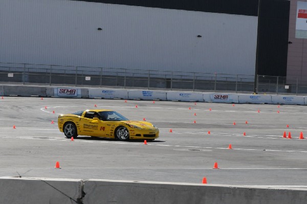 Bob Bondurant instructors take SEMA participants around SEMA MotorTrend Pro