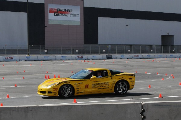 Bob Bondurant instructors take SEMA participants around SEMA MotorTrend Pro