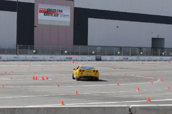 Bob Bondurant instructors take SEMA participants around SEMA MotorTrend Pro