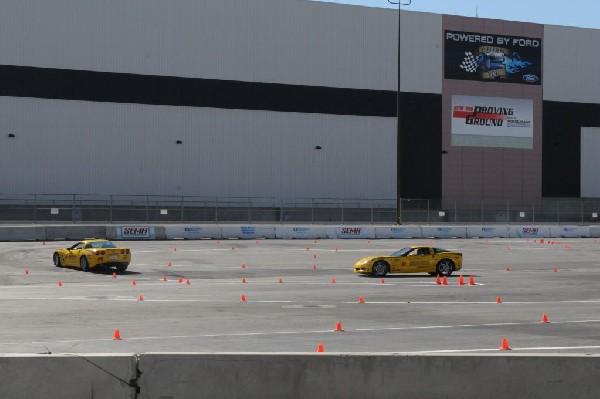 Bob Bondurant instructors take SEMA participants around SEMA MotorTrend Pro