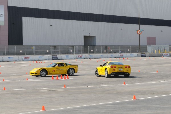 Bob Bondurant instructors take SEMA participants around SEMA MotorTrend Pro