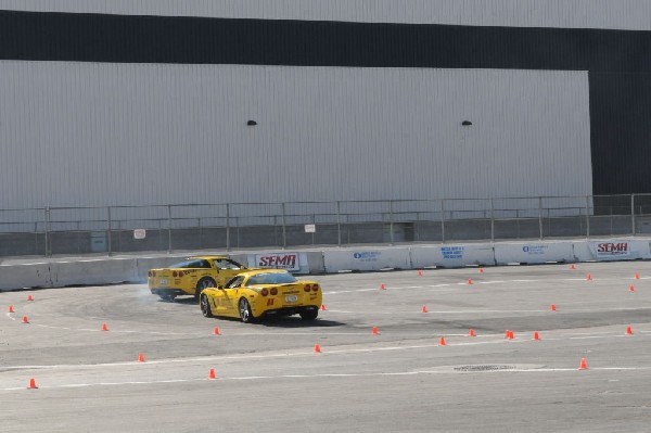 Bob Bondurant instructors take SEMA participants around SEMA MotorTrend Pro