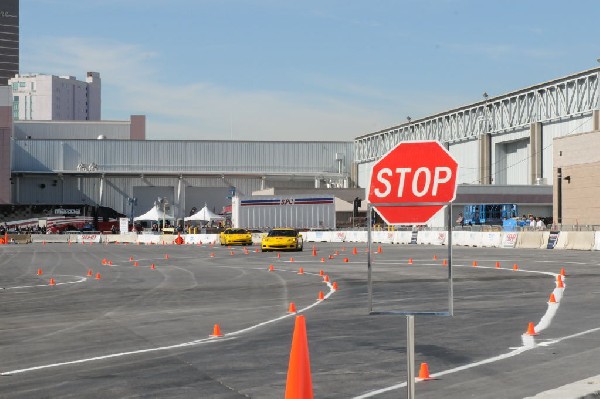 Bob Bondurant instructors take SEMA participants around SEMA MotorTrend Pro