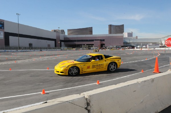 Bob Bondurant instructors take SEMA participants around SEMA MotorTrend Pro