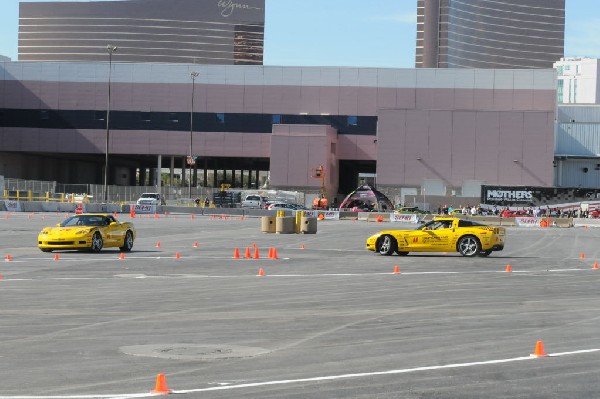 Bob Bondurant instructors take SEMA participants around SEMA MotorTrend Pro