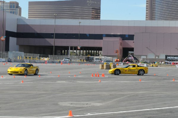 Bob Bondurant instructors take SEMA participants around SEMA MotorTrend Pro