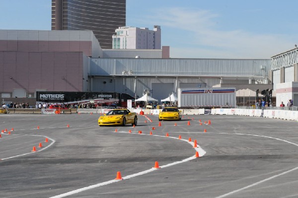 Bob Bondurant instructors take SEMA participants around SEMA MotorTrend Pro