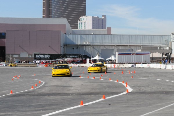 Bob Bondurant instructors take SEMA participants around SEMA MotorTrend Pro