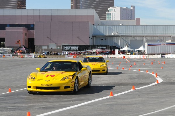 Bob Bondurant instructors take SEMA participants around SEMA MotorTrend Pro