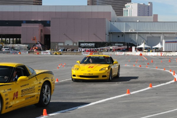 Bob Bondurant instructors take SEMA participants around SEMA MotorTrend Pro