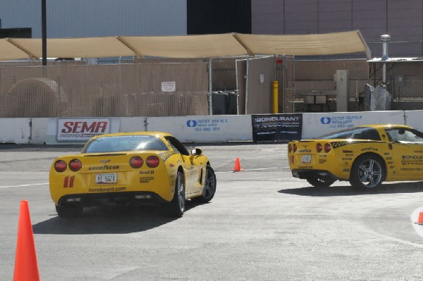 Bob Bondurant instructors take SEMA participants around SEMA MotorTrend Pro