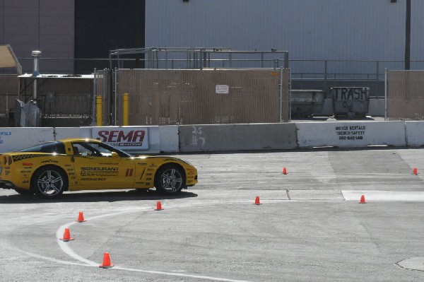 Bob Bondurant instructors take SEMA participants around SEMA MotorTrend Pro