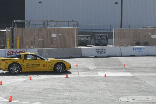 Bob Bondurant instructors take SEMA participants around SEMA MotorTrend Pro