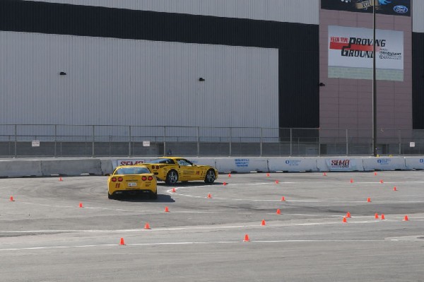 Bob Bondurant instructors take SEMA participants around SEMA MotorTrend Pro