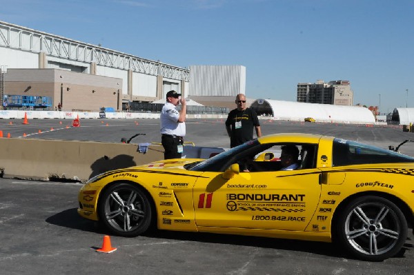 Bob Bondurant instructors take SEMA participants around SEMA MotorTrend Pro