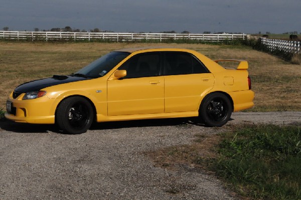 kingsnake racing 2003.5 MazdaSpeed Protege gets blacked out