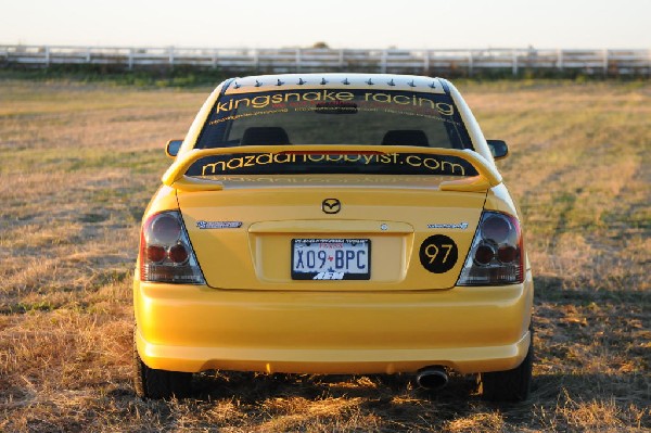 kingsnake racing 2003.5 MazdaSpeed Protege gets it's first graphic set